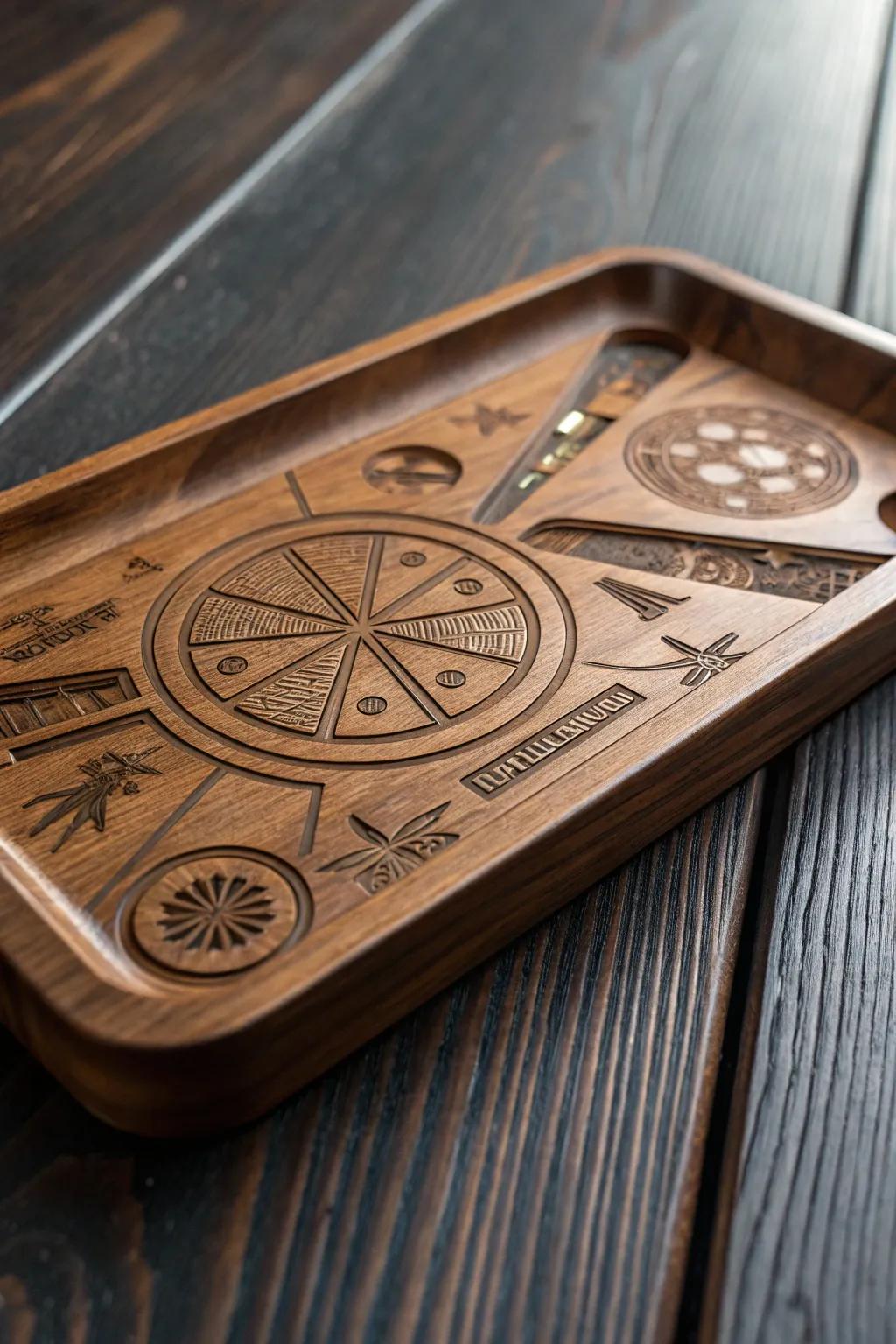 Channel the Force with this artisan-crafted Star Wars rolling tray, a perfect blend of fandom and craftsmanship.