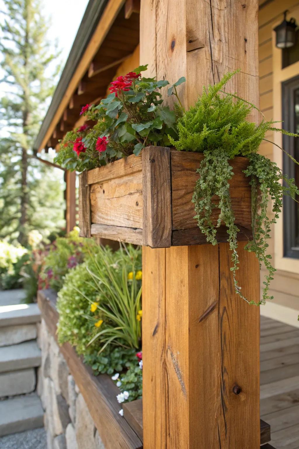 Elevate your porch with the perfect blend of nature and craftsmanship.