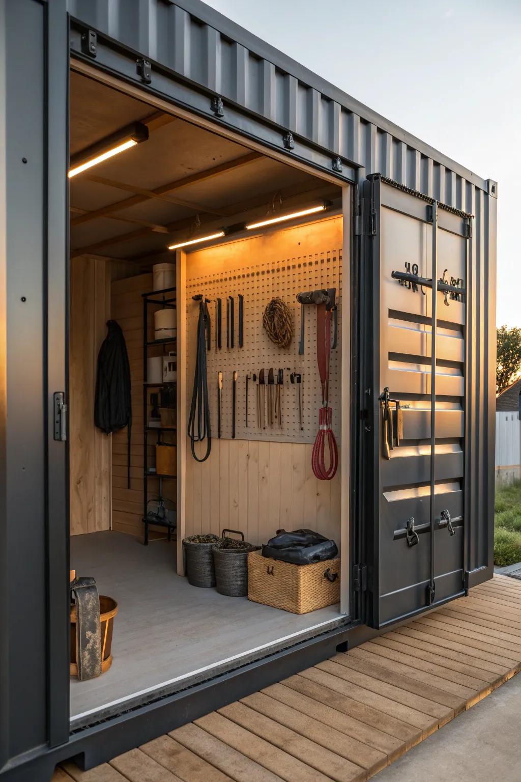 Unlock the potential of your container doors with stylish and efficient storage solutions.