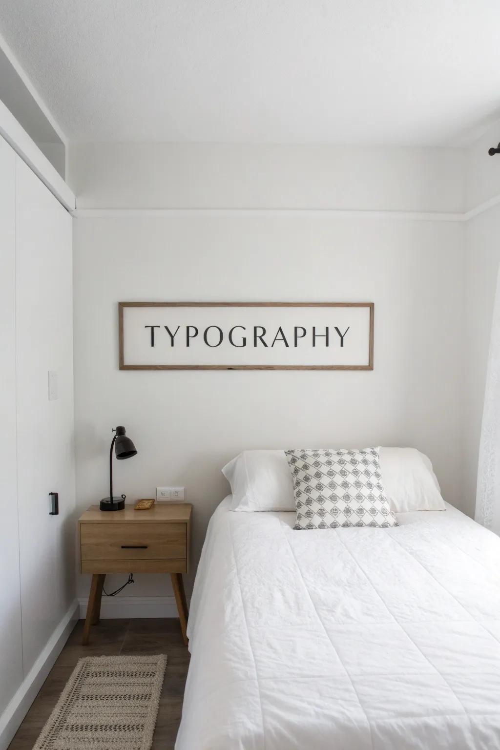 Simplicity speaks volumes with clean typography.