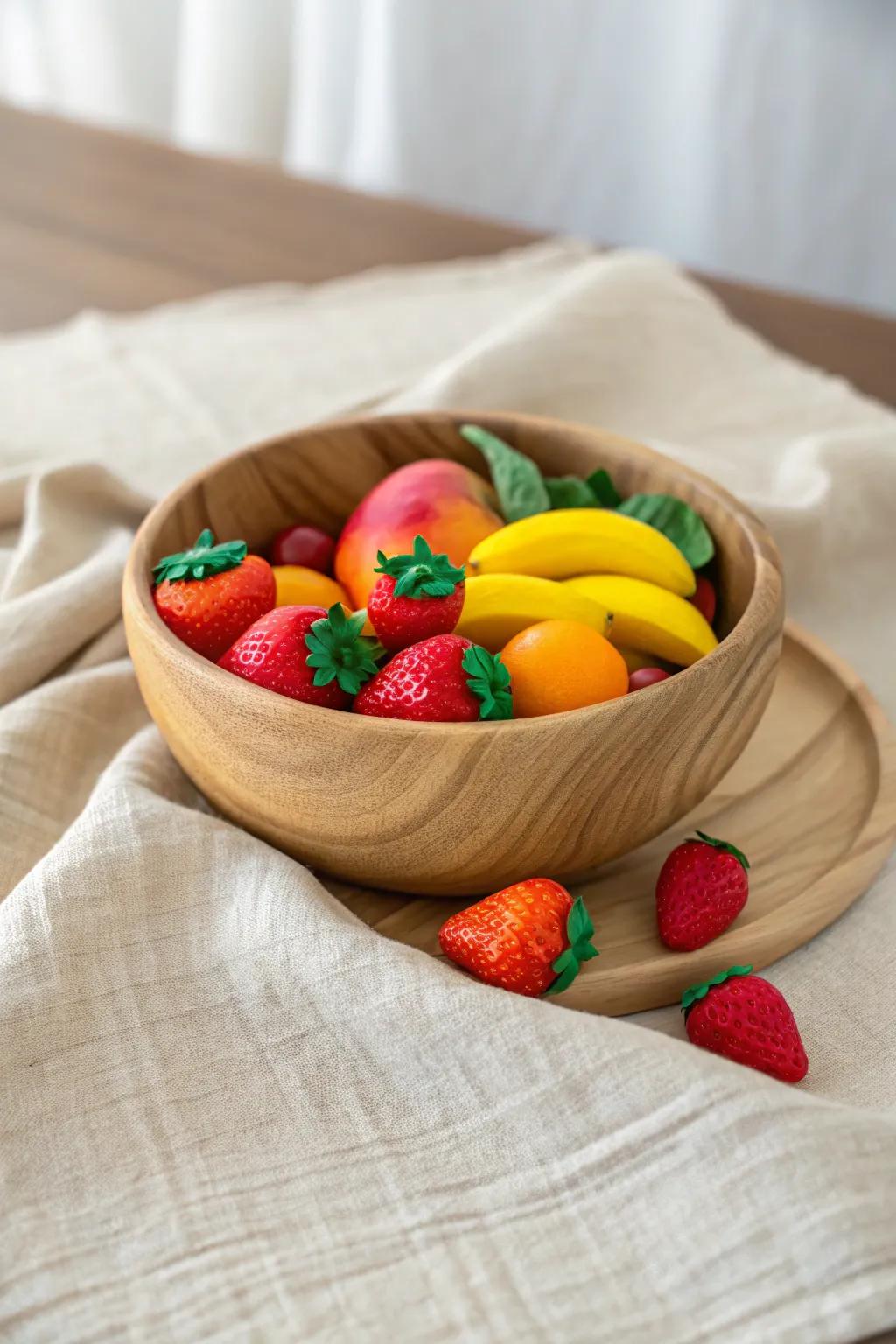 Dive into summer fun with this vibrant fruit salad sensory bin, blending play and healthy habits in a minimalist style.
