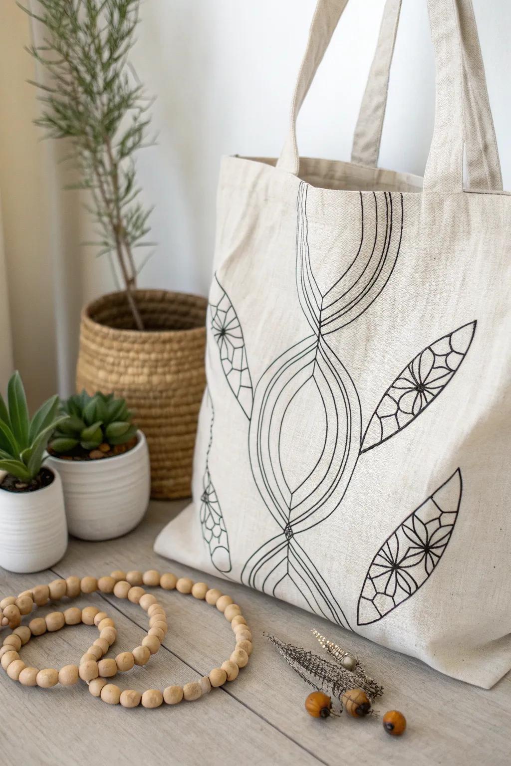 Discover the art of simplicity with this stunning minimalist tote. Perfectly crafted for elegance in every occasion.