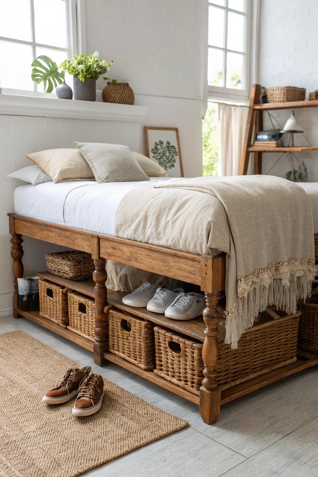 Elevate your dorm style with chic bed risers for a clutter-free, cozy sanctuary.