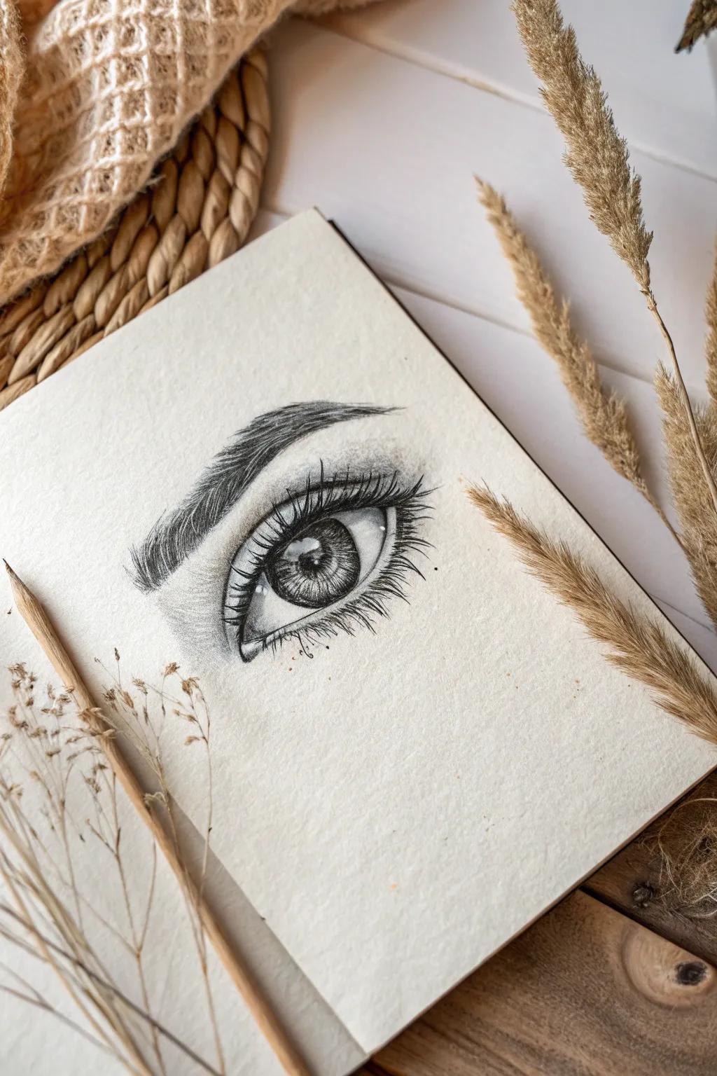 Dive into the emotion and artistry of expressive eye drawings, where simplicity meets profound detail.