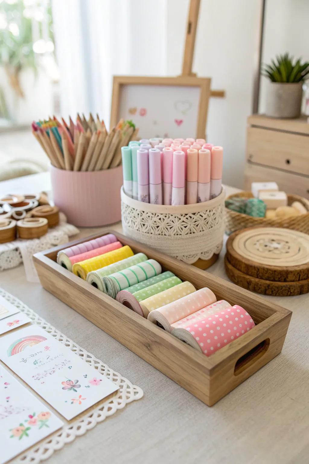 Dive into creativity with our craft supply buffet—where Scandinavian minimalism meets Boho charm!