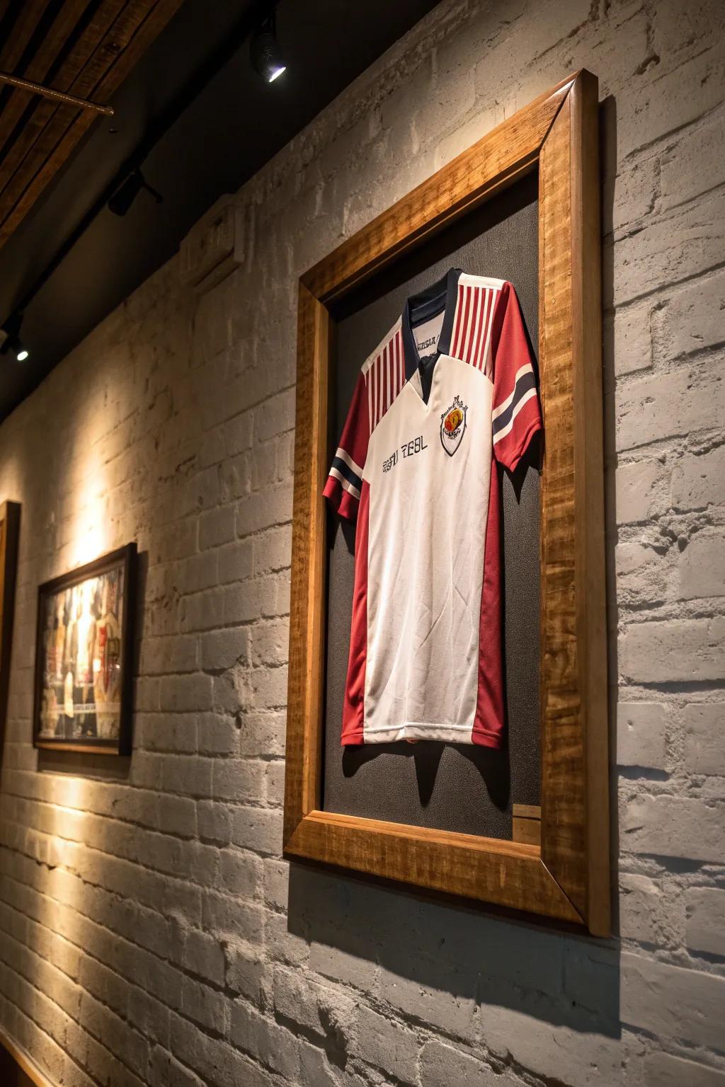 Transform your old jerseys into striking wall art and relive your greatest sporting moments every day!