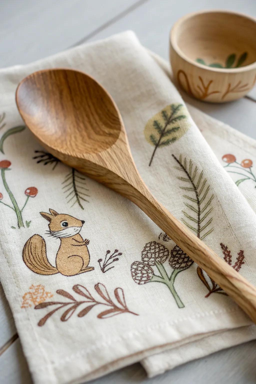 Enchant your kitchen with a whimsical touch—discover the magic of handcrafted character-themed wooden spoons.