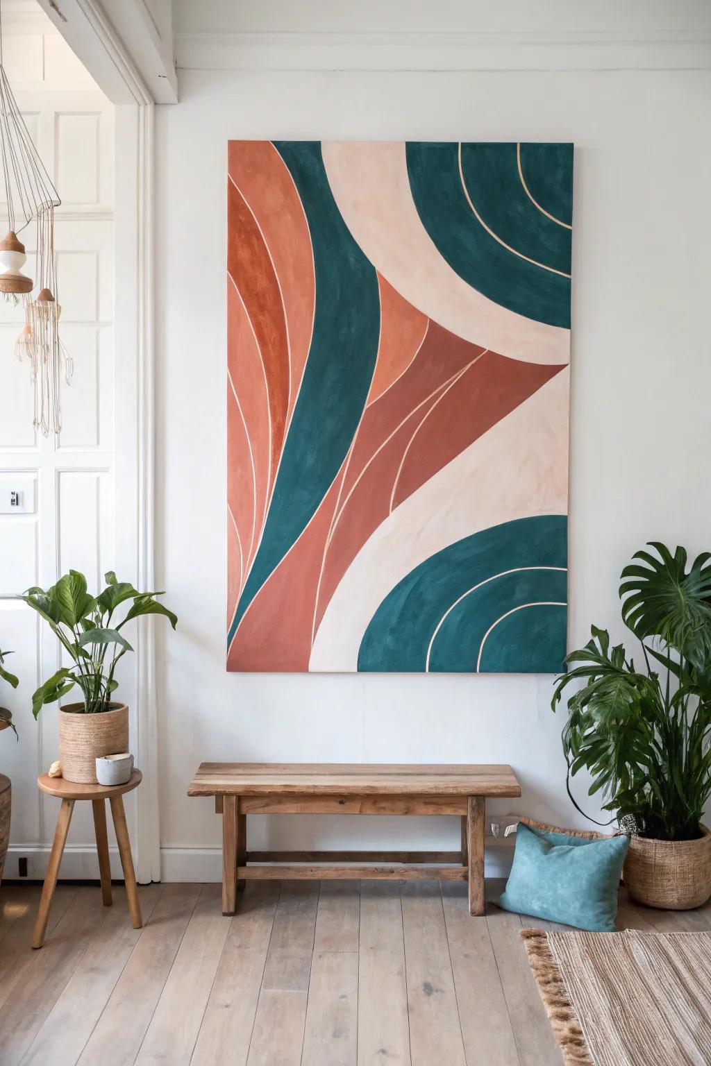 Unleash your creativity with abstract expression—where bold colors and shapes transform any space into a captivating visual journey.