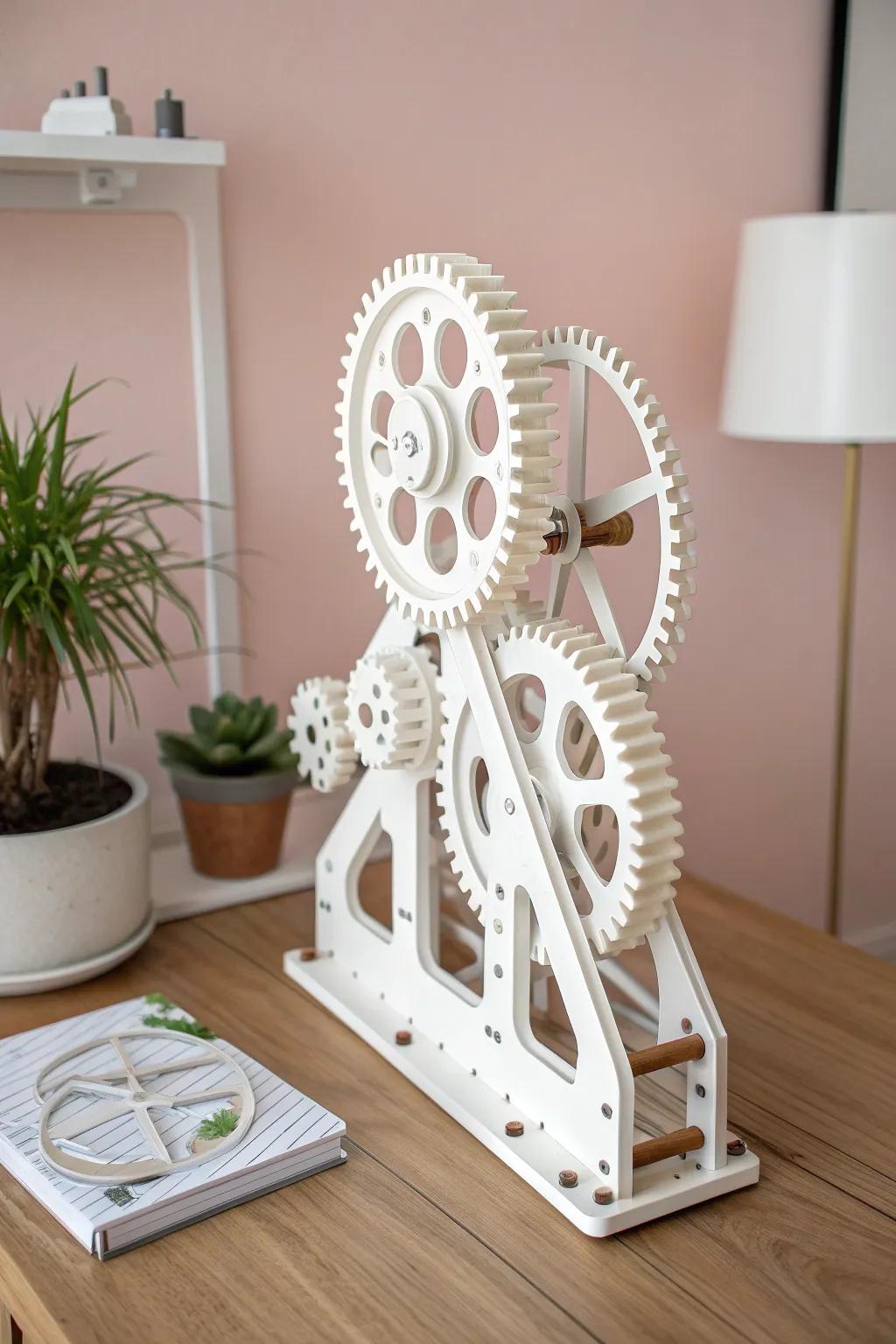 Interactive elegance: Discover the beauty of movement with 3D printed mechanical sculptures.