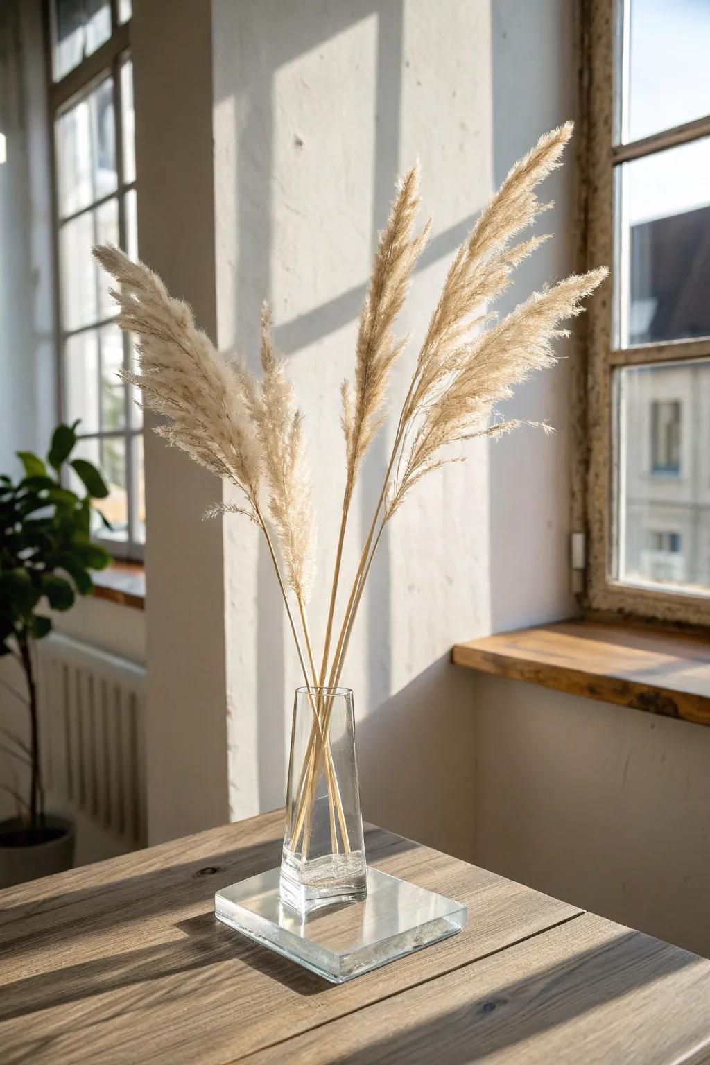 Elevate your decor with a touch of modern elegance: the perfect acrylic stand for a minimalist home.