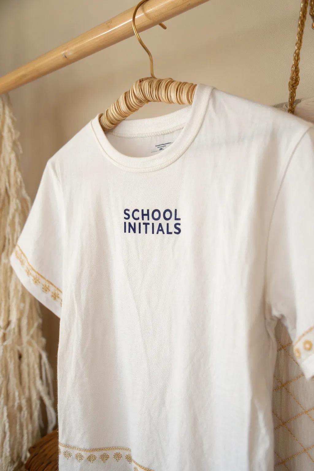 Wear your school spirit with pride—elegance in simplicity and craftsmanship in every stitch.