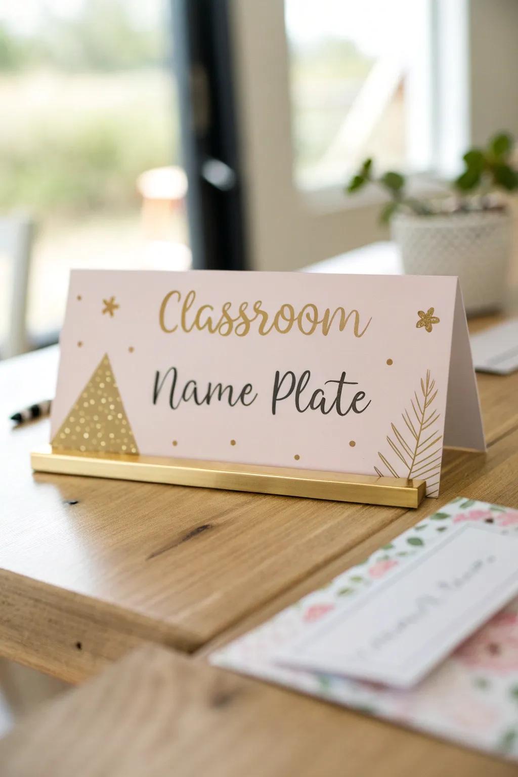 Personalize your desk with these charming, handcrafted classroom name plates – where simplicity meets creativity.
