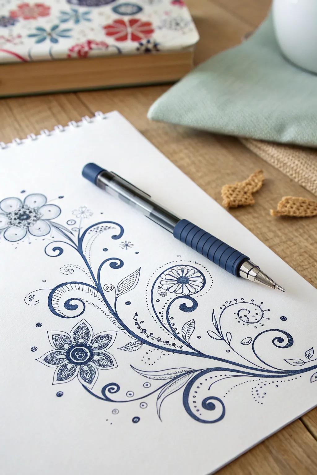 Unleash your creativity with whimsical floral patterns — where every stroke tells a unique story.