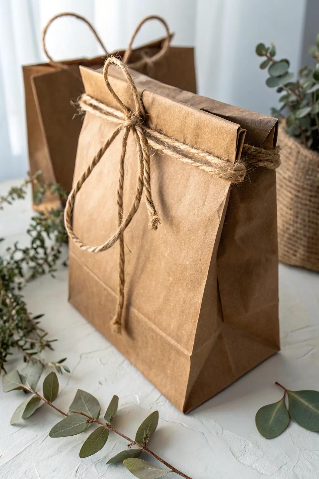Embrace sustainable style with this eco-friendly craft bag—where simplicity meets elegance in every fold.