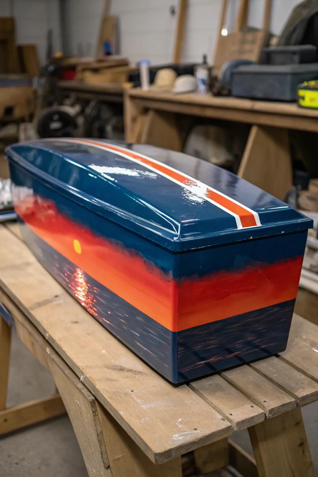 Master the seas with your own handcrafted fiberglass battery box - where durability meets sleek design.