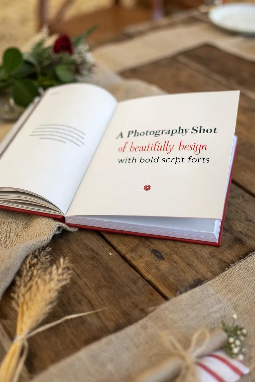 Elevate your booklet design with a touch of Scandinavian minimalism and bold typography play. #TypographyArt #MinimalistDesign