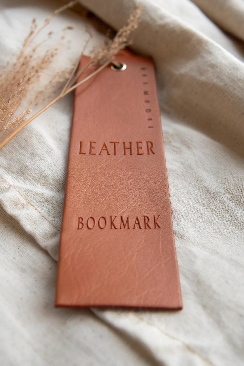 Elevate your reading experience with a personalized leather bookmark—where minimalist design meets timeless elegance.