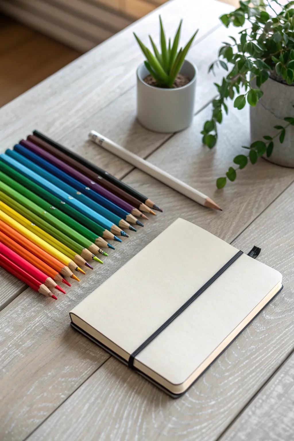 Unleash your creativity with a mini art kit – the perfect escape into tranquility and color.