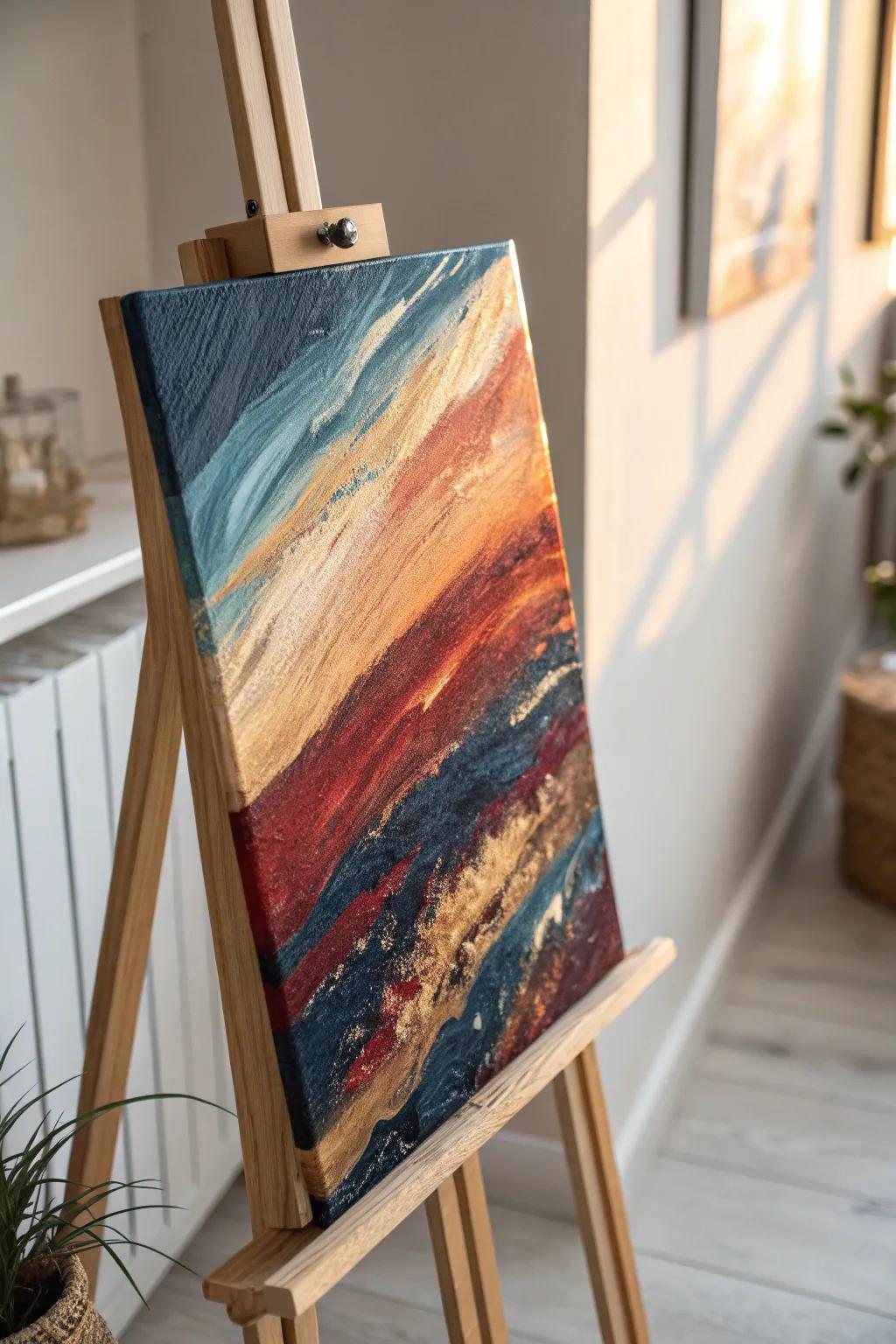 Discover the beauty in every stroke with this textured canvas masterpiece.
