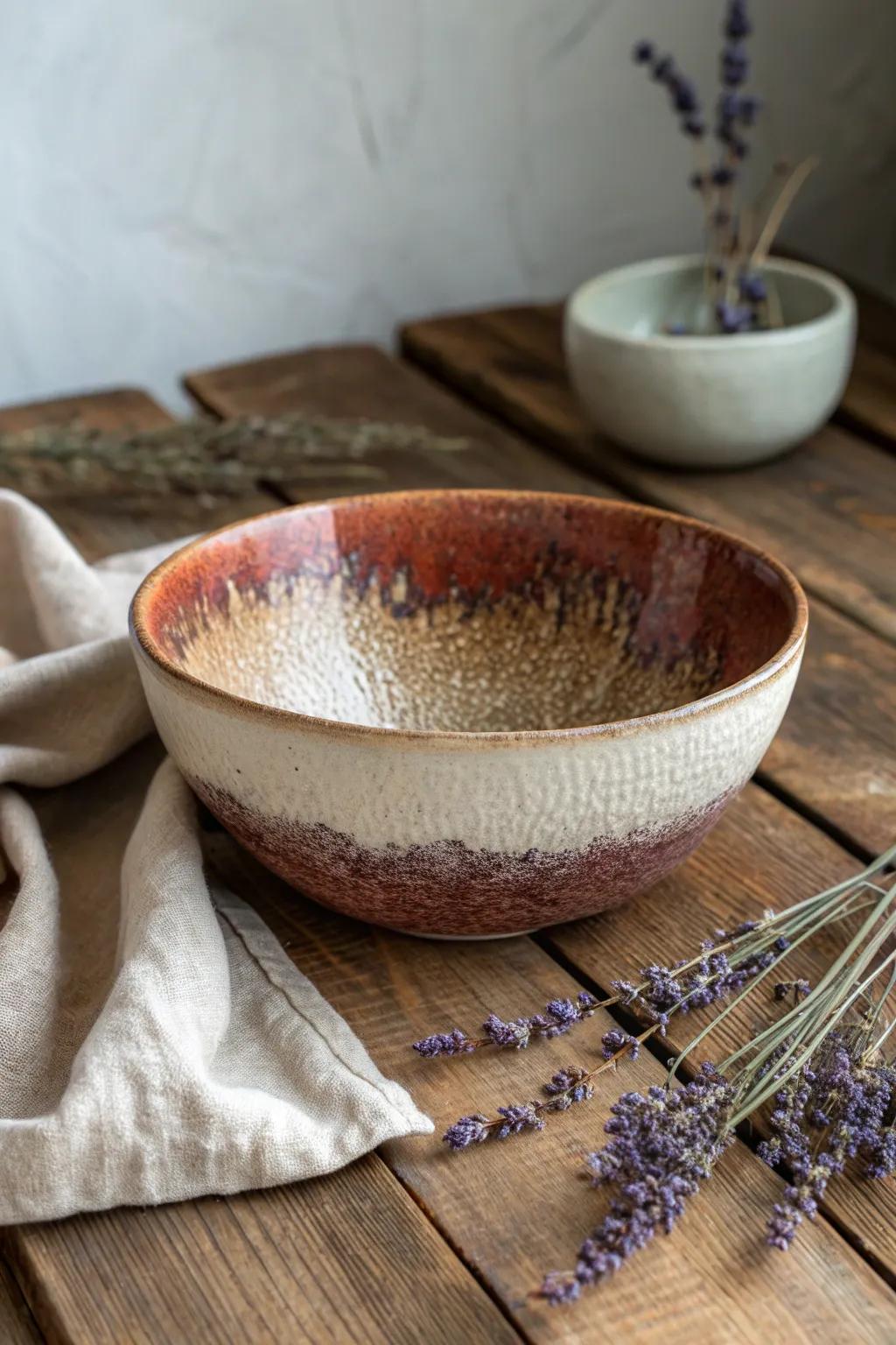 Discover the art of texture with this uniquely crafted ceramic bowl, perfect for adding a touch of elegance to your minimalist decor.