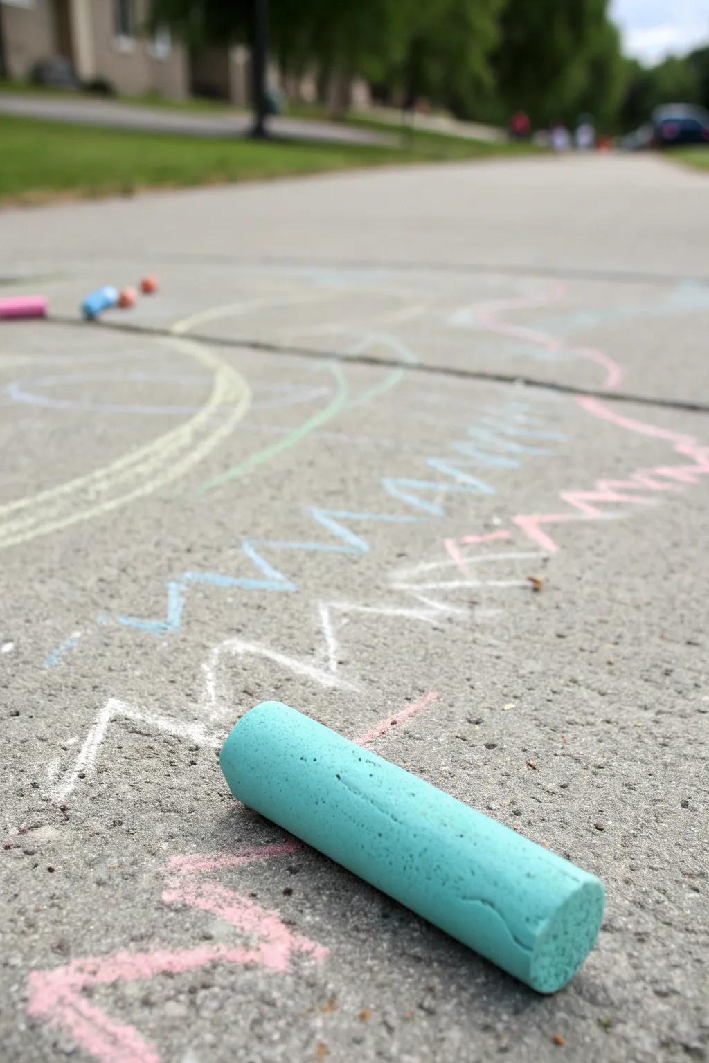 Unleash creativity with a simple chalk and a dash of imagination!