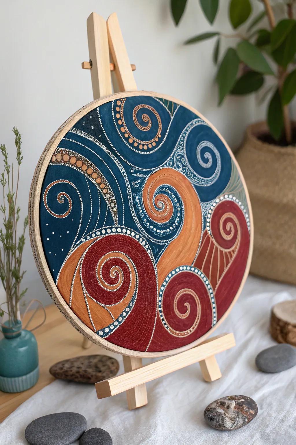 Unleash your imagination with bold abstract swirls that captivate and inspire. #ArtisticExpression #MinimalistBoho