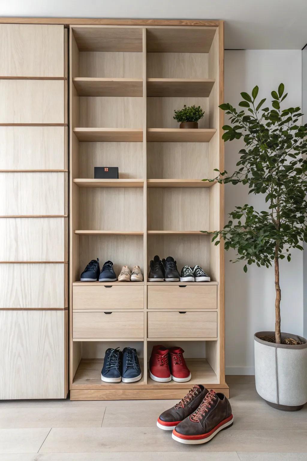Elevate your closet game with a modular system that grows with you. Style meets flexibility in Scandinavian design.