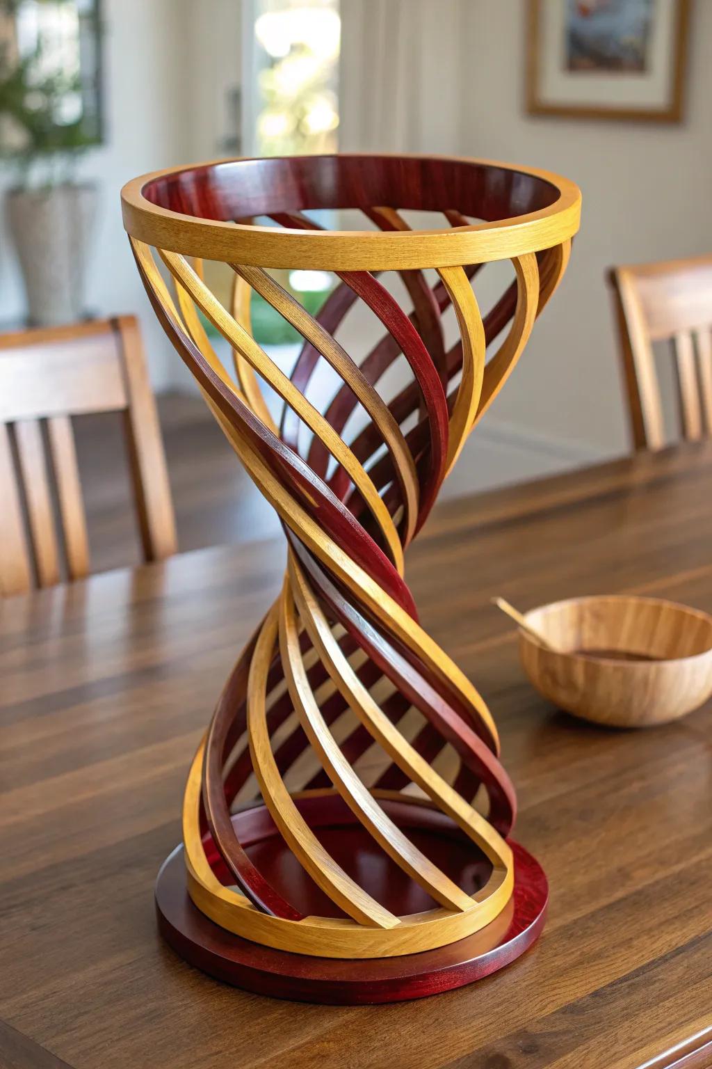 Elevate your dining experience with this stunning spiral bowl—where art meets craftsmanship.