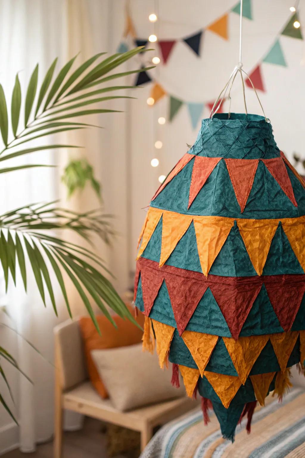 Celebrate with style: A modern abstract pinata that combines artistry and fun.