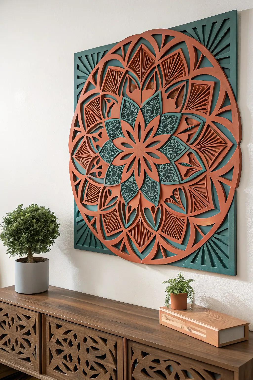 Elevate your space with stunning 3D printed wall art that blends simplicity with bold design.