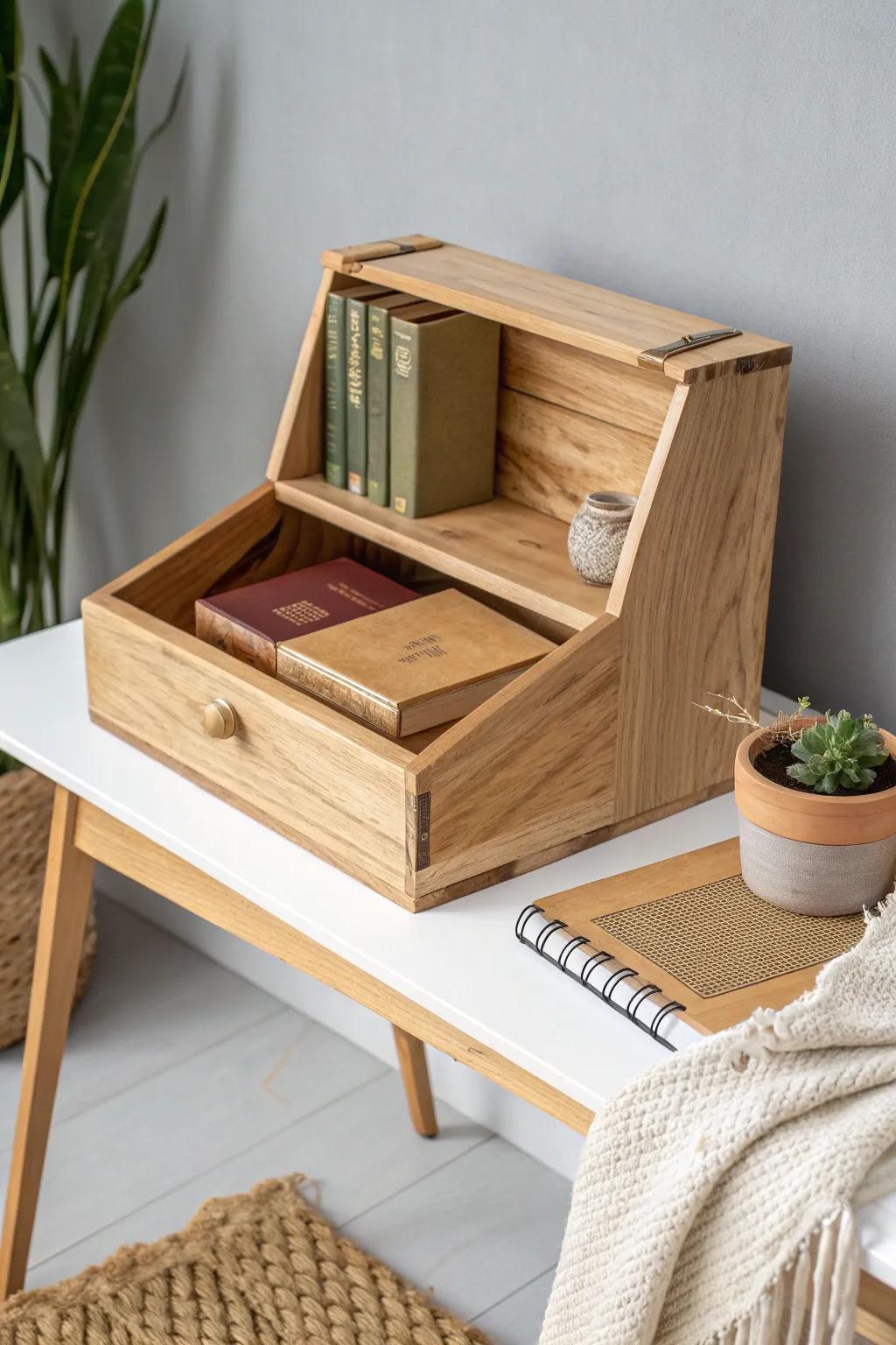 Discover the elegance of versatility with this beautifully crafted multi-purpose box, perfect for minimalist spaces.