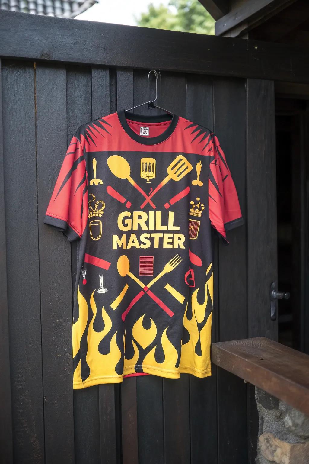 Elevate Dad's grilling game with the ultimate 'Grill Master' tee this Father's Day!