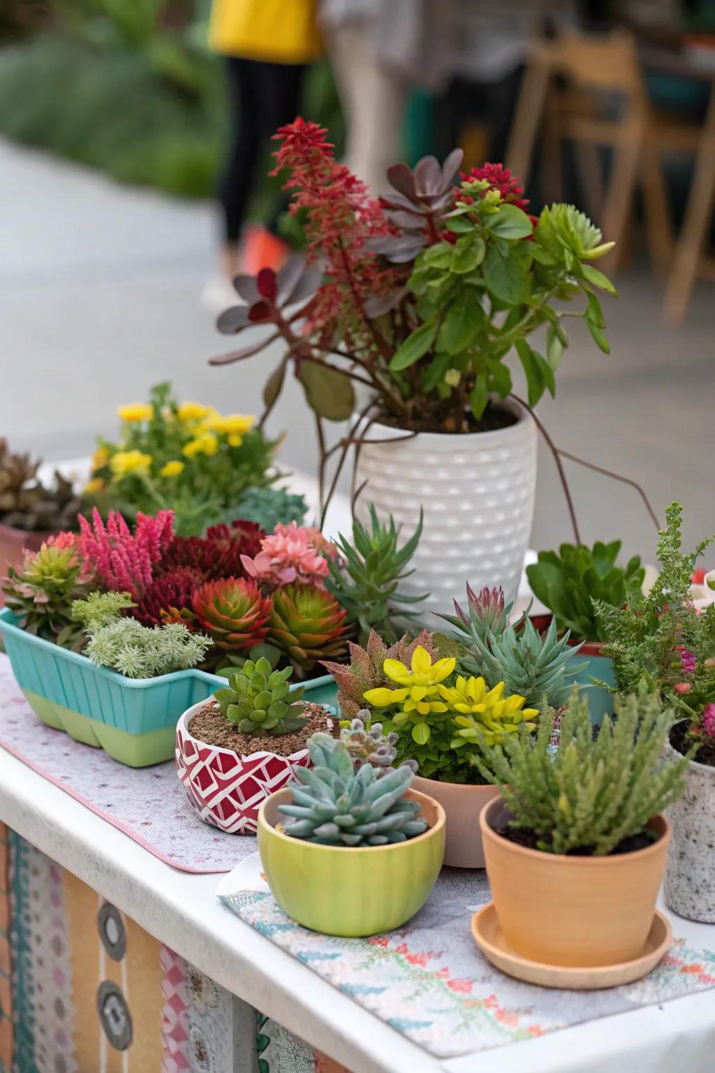 Whimsical arrangements bring a playful touch to any room.