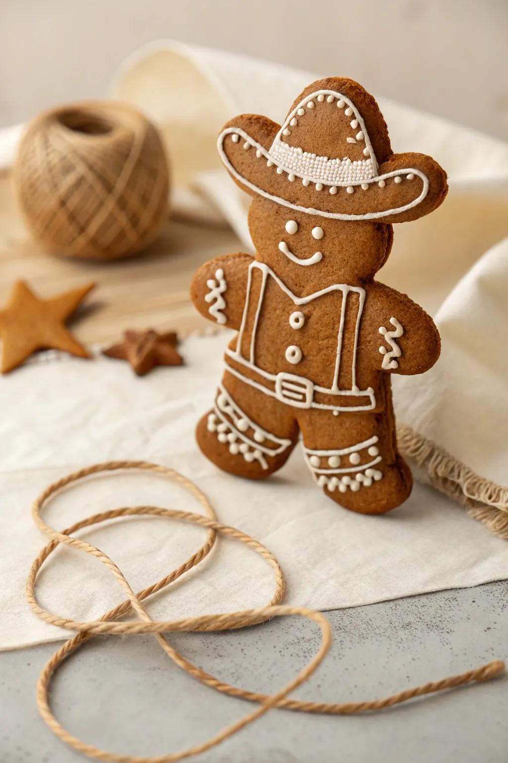 Meet your new wild west hero: the Gingerbread Cowboy! 🤠🍪 #MinimalistCharm #ScandiStyle