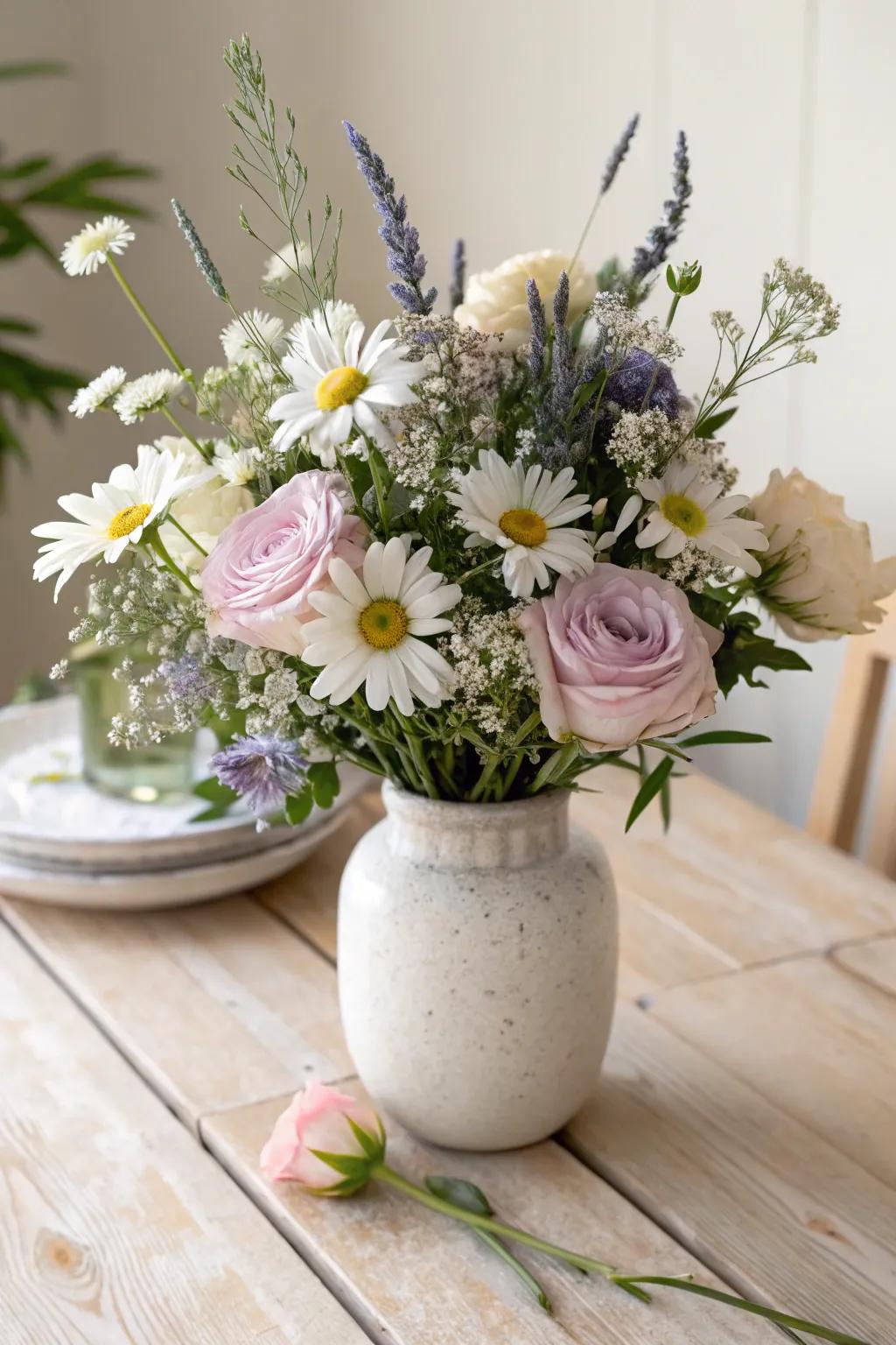 Embrace natural beauty with DIY floral centerpieces for your baby shower.