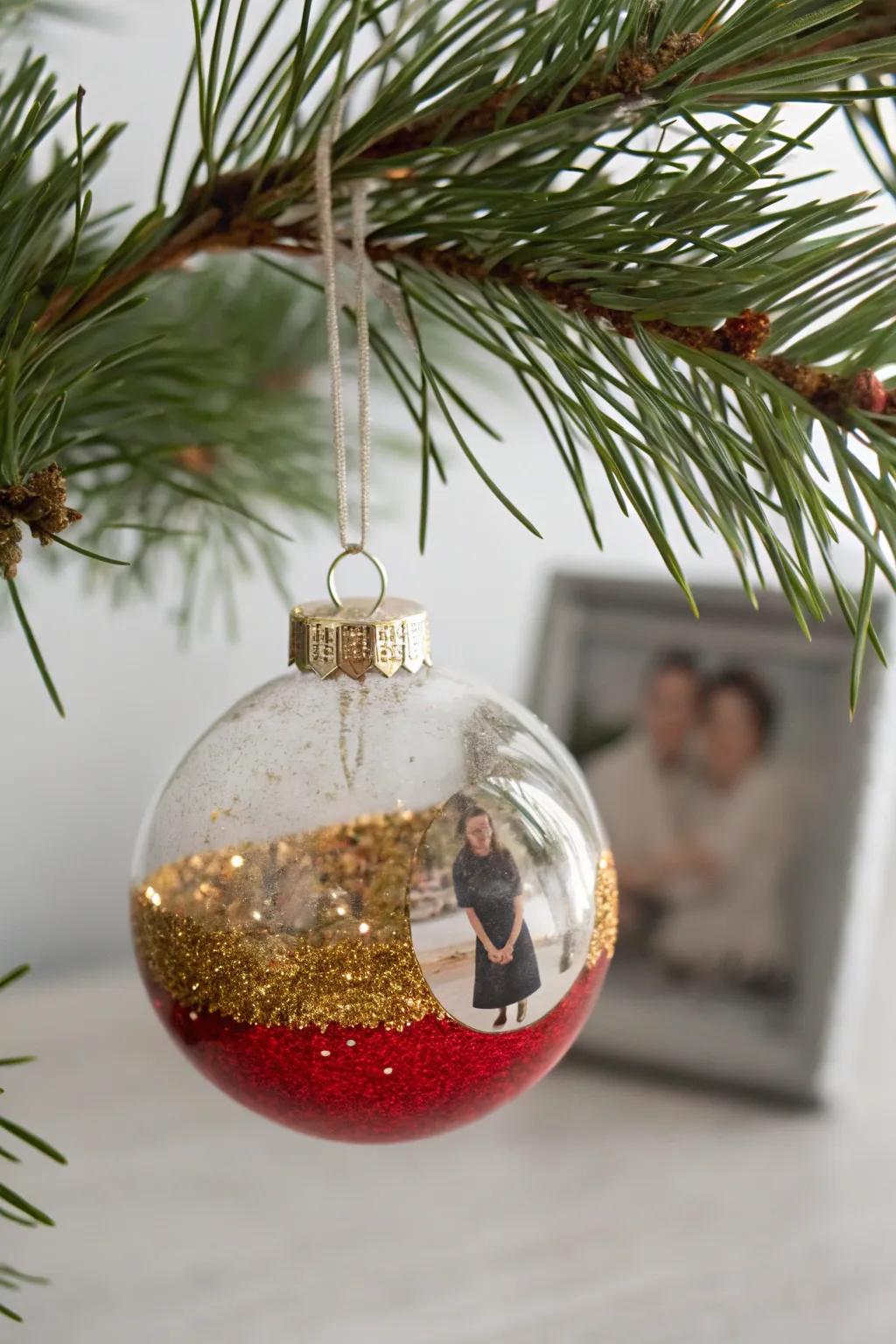 Capture the magic of the season with personalized ornaments that blend simplicity and vibrant color.