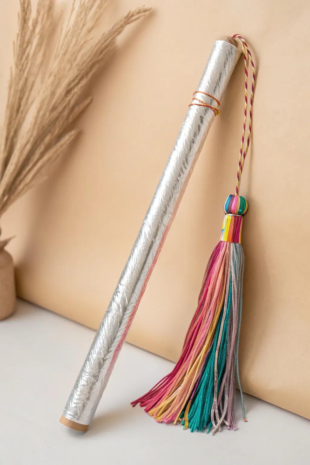 Elevate your DIY Nutcracker costume with a chic homemade marching baton that sparkles with Scandinavian minimalism and boho flair!