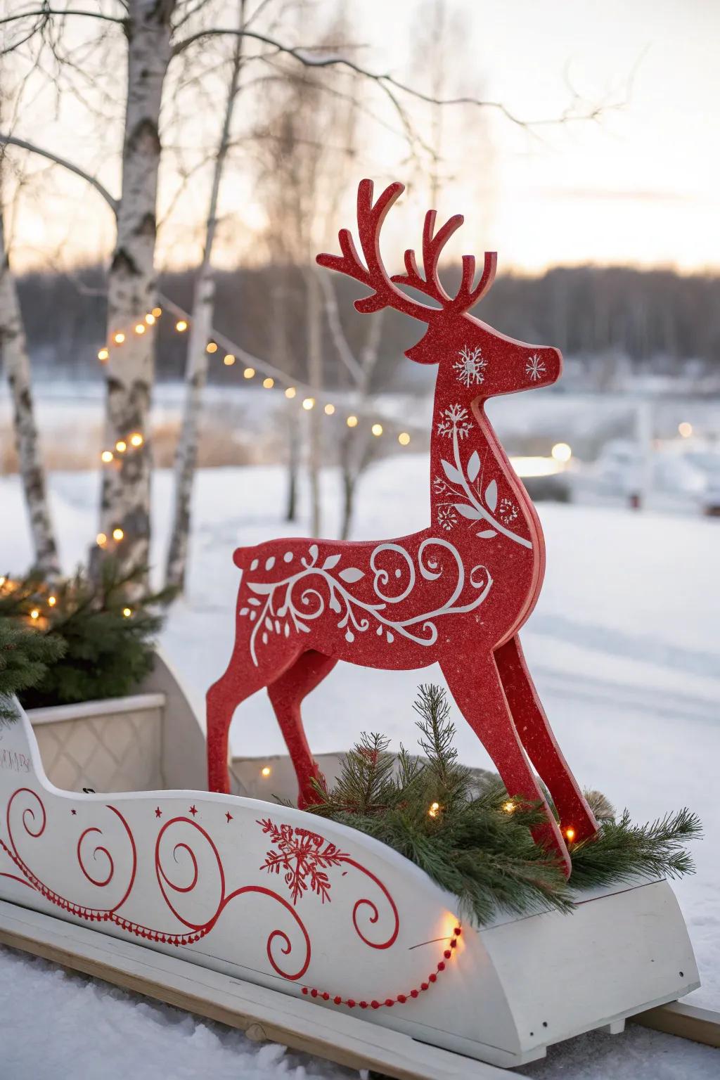 Celebrate the holidays in style with a handcrafted parade float centerpiece that brings Scandinavian elegance and Boho charm to your festivities.