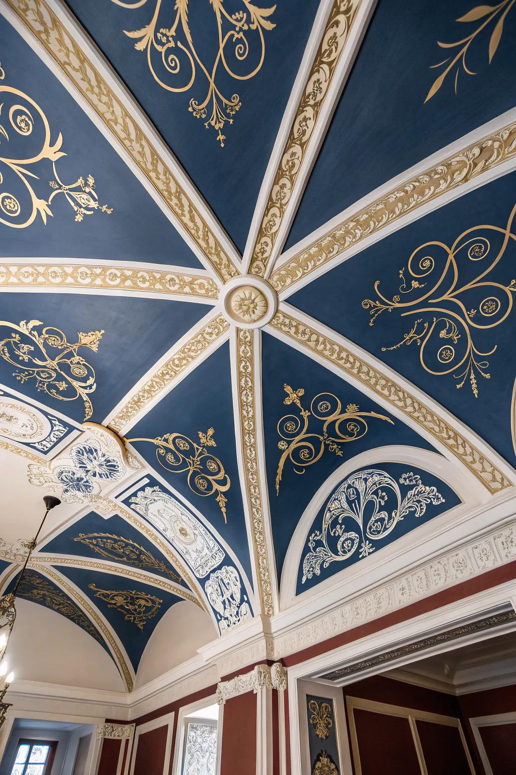 Elevate your space with a masterfully painted ceiling that speaks volumes of craftsmanship and style.
