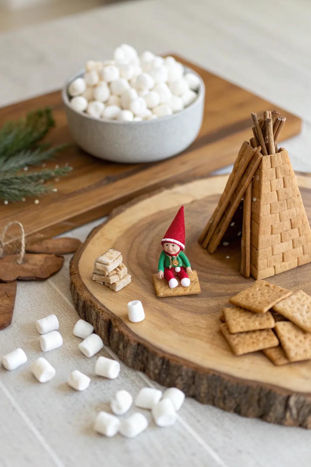 Cozy up with your elf for a magical S'mores Night!