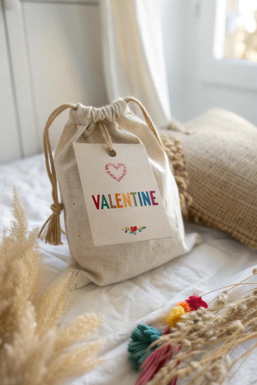 Add a personal touch to your child's Valentine with these charming, handcrafted name tags!