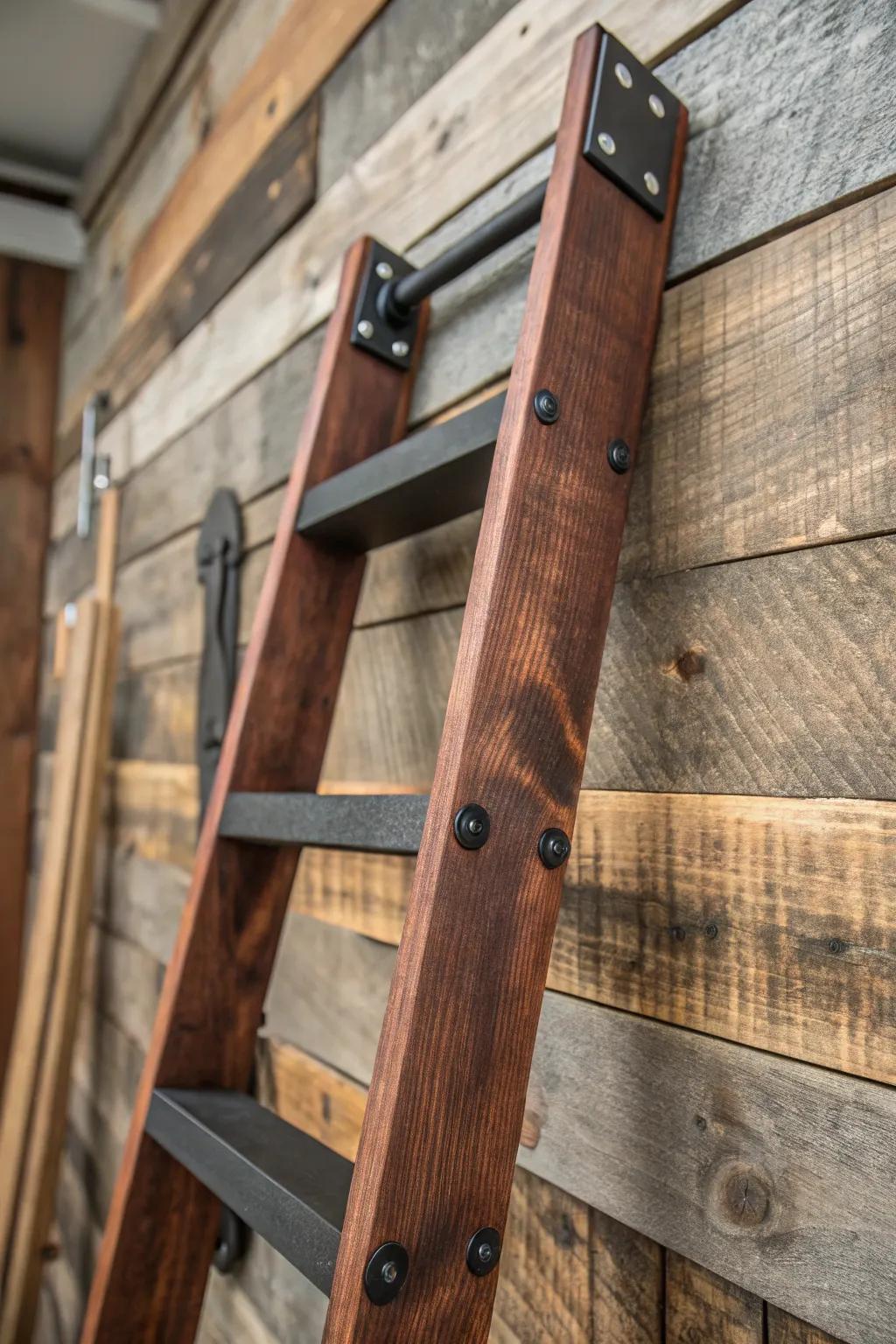 Elevate your workshop with DIY ladder hooks that blend functionality and rustic charm.