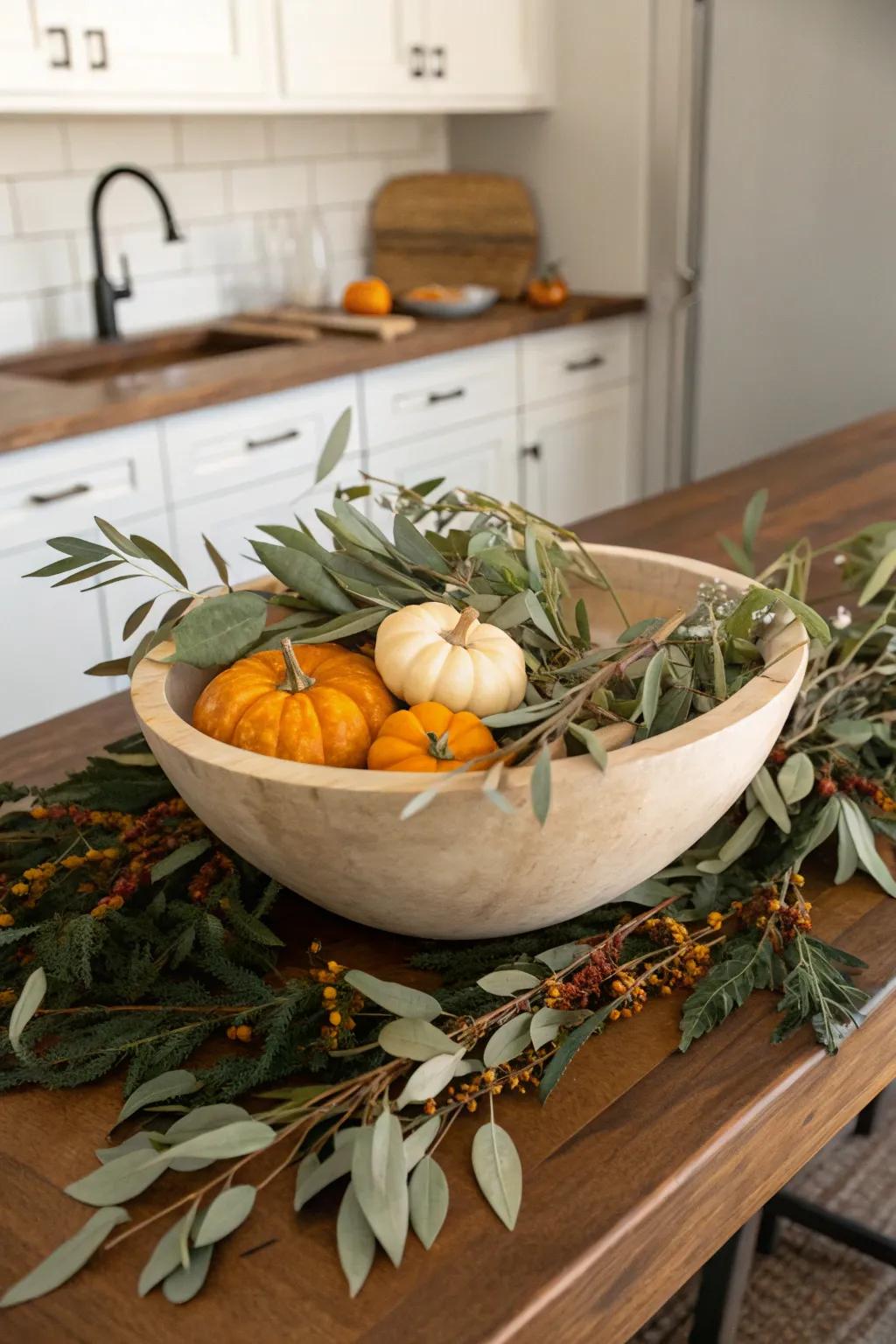 Eucalyptus adds a fresh touch to fall arrangements