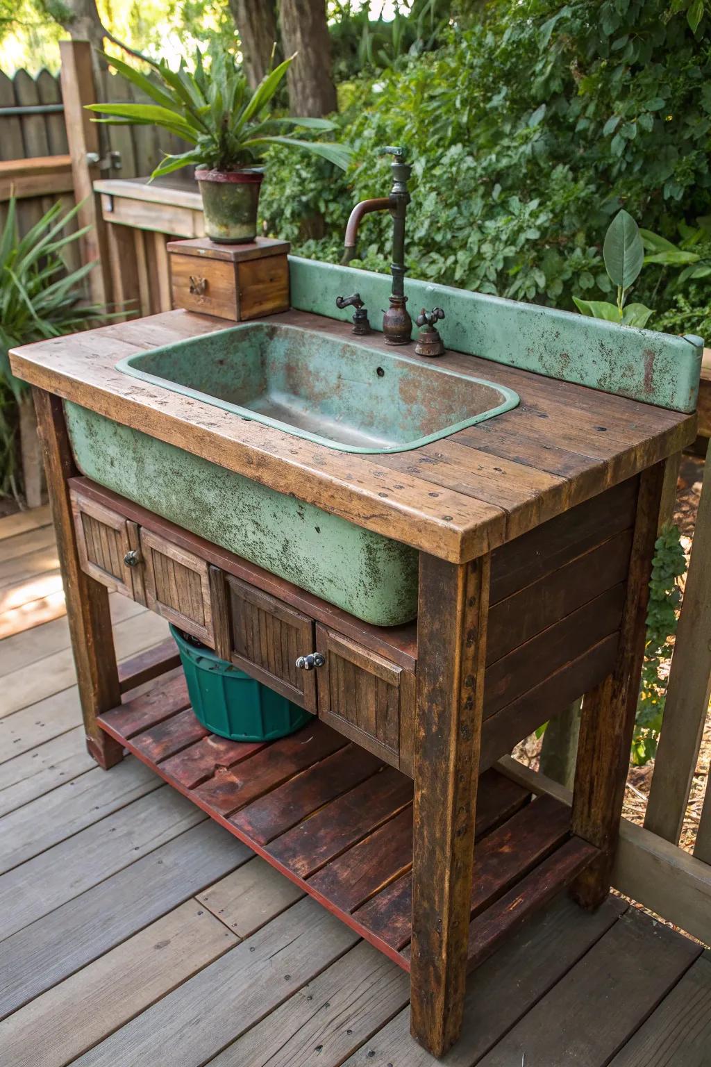Transform your catch into an art with this eco-friendly, upcycled fish cleaning station. A perfect blend of sustainability and craftsmanship.