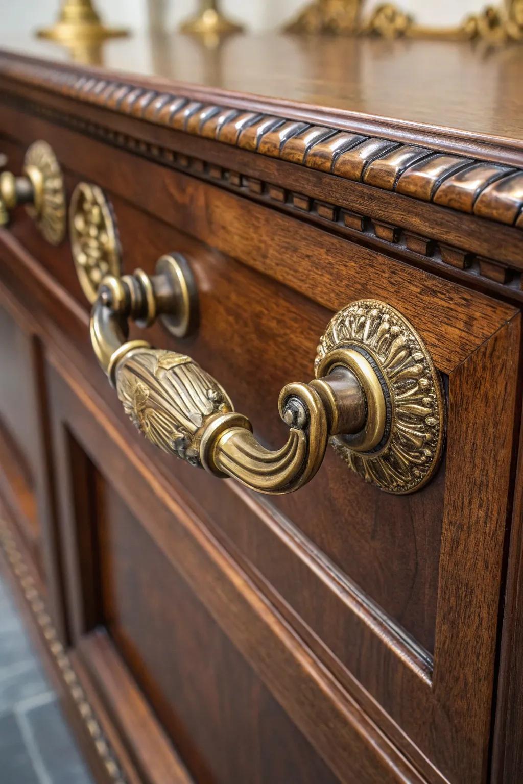 Transform your furniture with the charm of vintage-inspired hardware. A simple swap for timeless elegance.