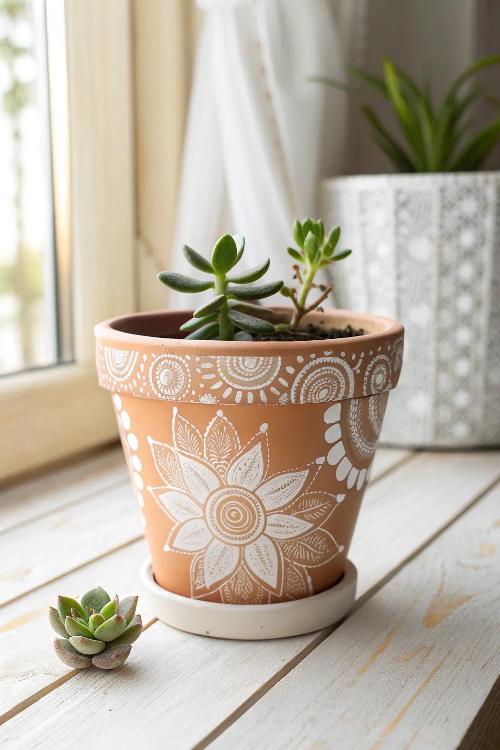 Craft your own masterpiece: Transform simple terracotta pots into personalized treasures with a Scandinavian-boho twist!