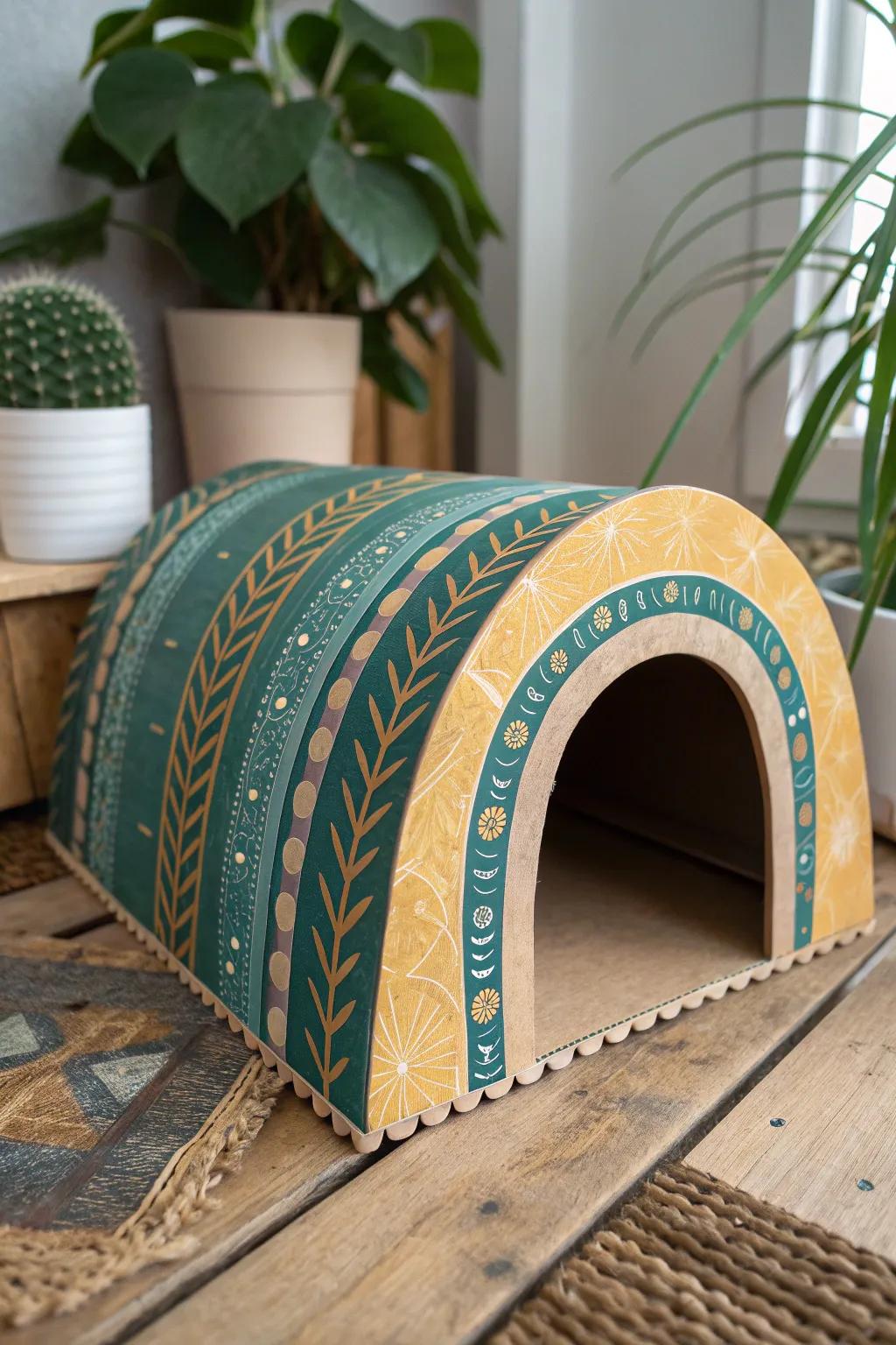 Transform leftover cardboard into a chic guinea pig adventure with this DIY tunnel. Eco-friendly fun meets Scandinavian simplicity!
