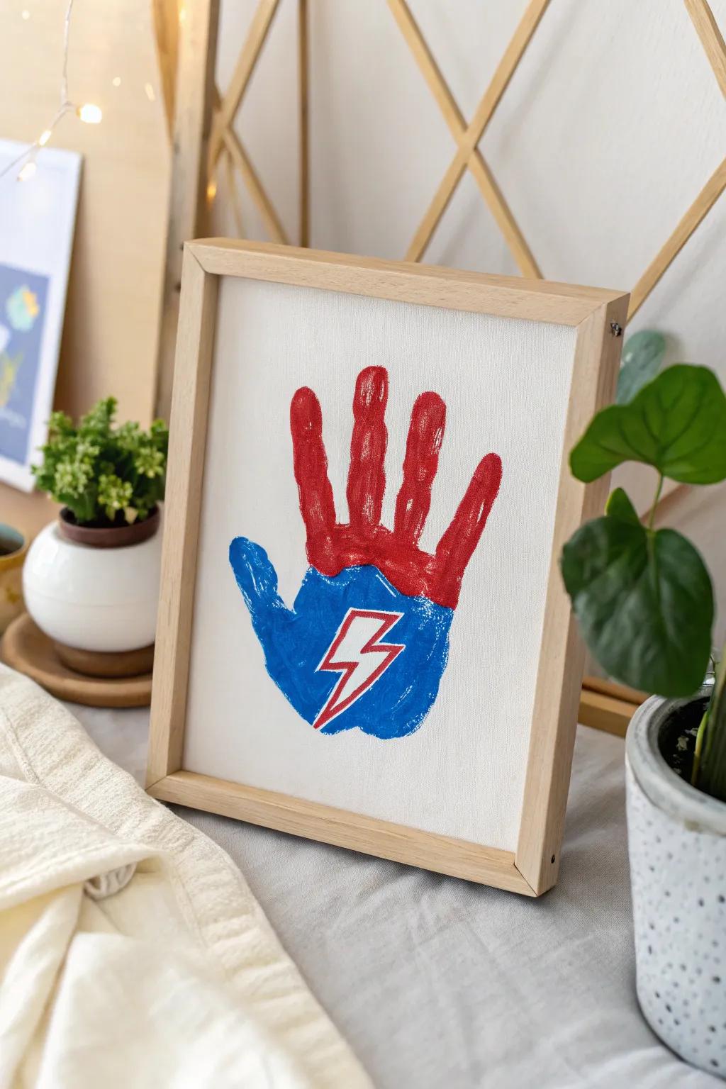 Unleash your inner artist: Transform handprints into a playful superhero team!