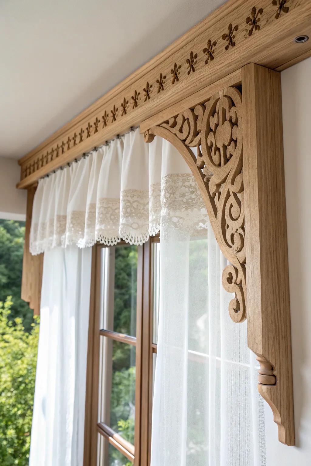 Elevate your windows with a stunning curved-edge valance, where minimalist design meets boho charm.