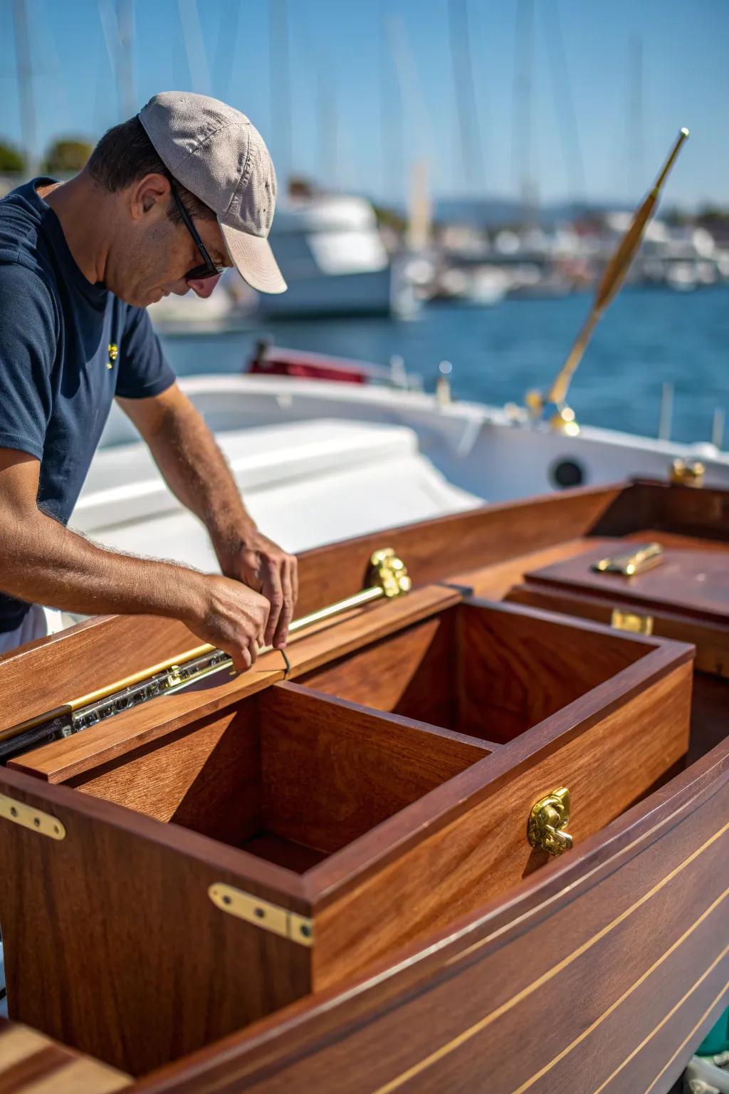 Transform your jon boat with bespoke storage solutions—where craftsmanship meets functionality.